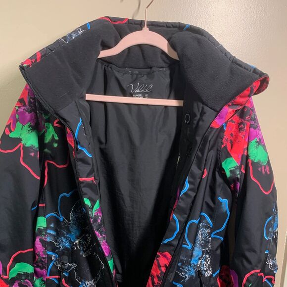 Volkl Nanga Jr. Sensortex Abstract Floral Girl's Ski Winter Coat Size 12 - Picture 6 of 11